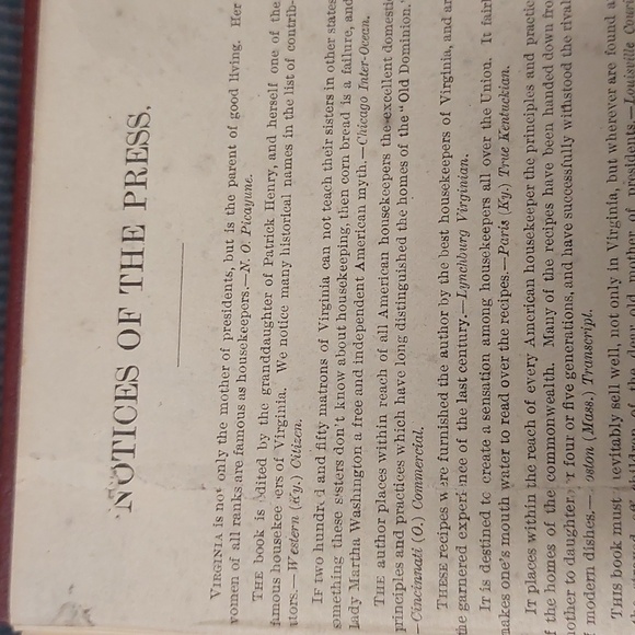 A Vintage reprint of "Housekeeping In Old Virginia" 1879 M.C. Tyree - Picture 6 of 7
